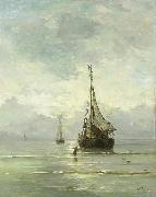 Hendrik Willem Mesdag Calm Sea France oil painting artist